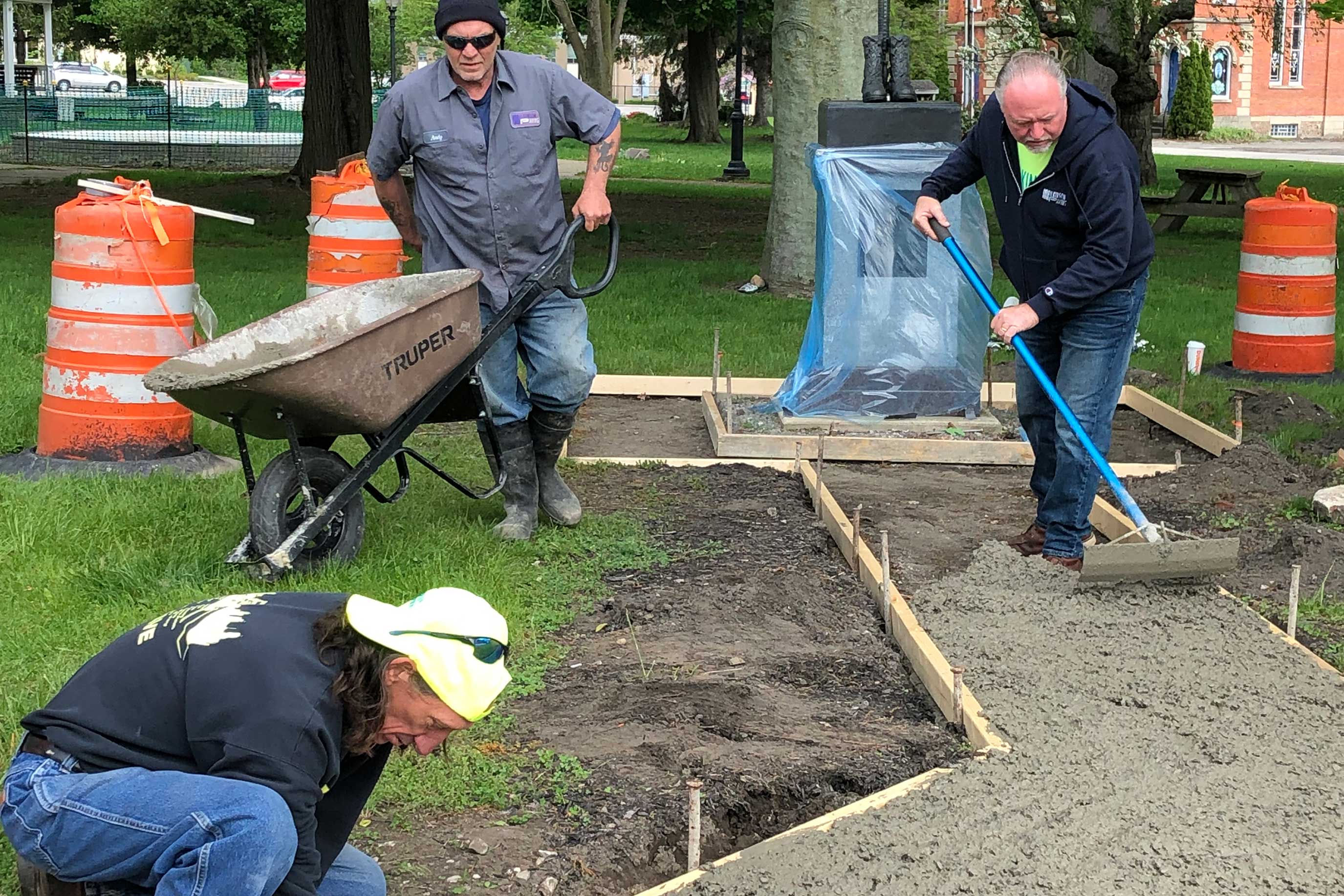 Walkway and Curbing